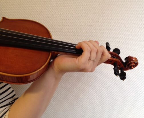 centenbak linkerhandpositie viool