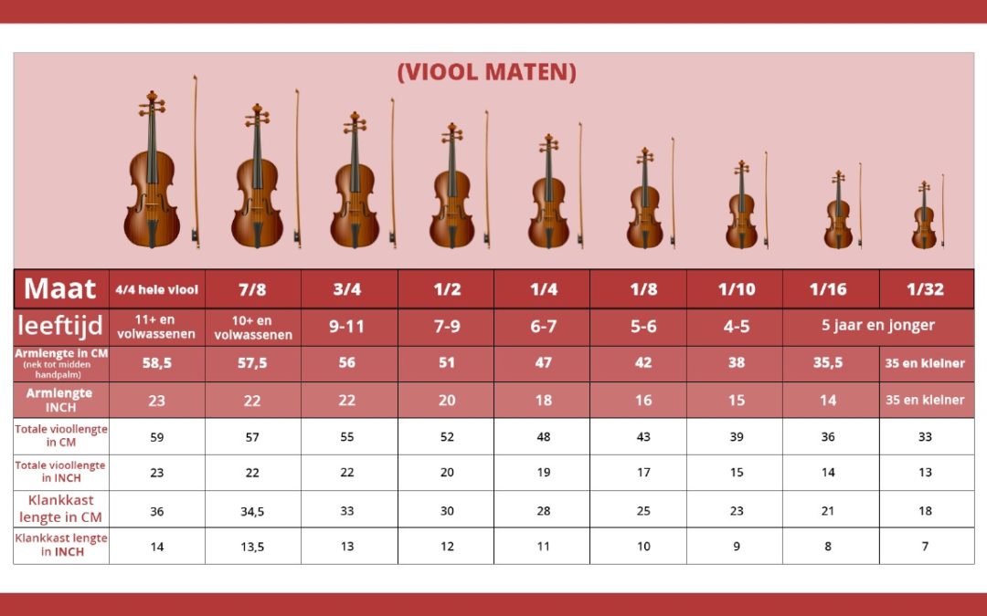 [Video] Welke maat viool heb je nodig? (voor je kind of jezelf)